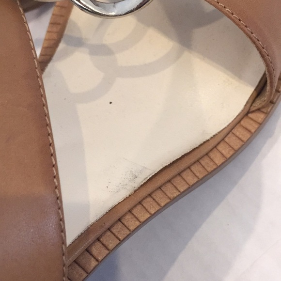 Tweeds Brown Wedge Sandals - Picture 7 of 8